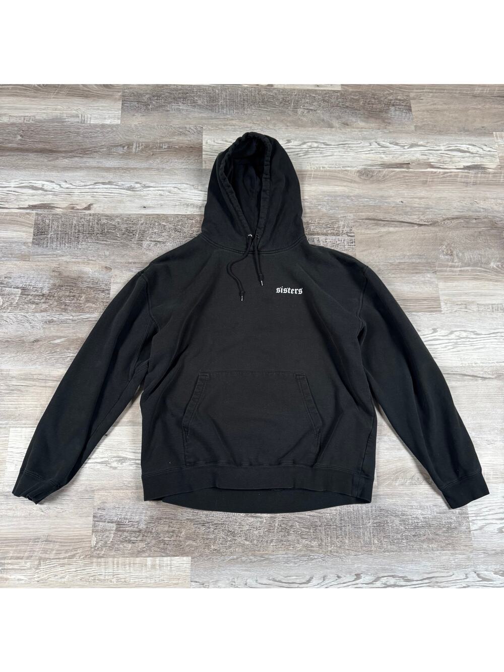Sisters Black Hoodie Gothic Graphic Oversized Streetwear Y2K James Charles XXL